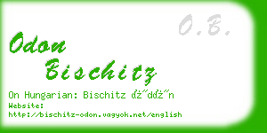 odon bischitz business card